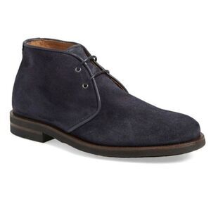 AQUATALIA Carlos Navy Blue Suede Lace-Up Chukka Boot Size 10.5M